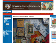 Tablet Screenshot of garrisonhouseephemera.com
